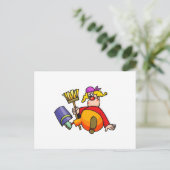 Carte Postale Janitor Clown (Debout devant)