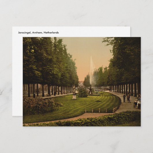 Carte Postale Janssingel à Arnhem (Devant / Derrière)