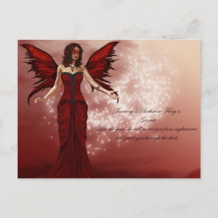 Carte Postale January Birthstone Fairy Postcard