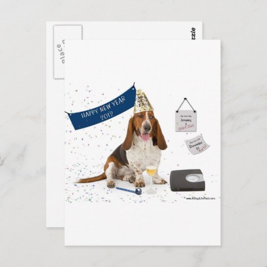 Carte Postale Janvier (Devant / Derrière)