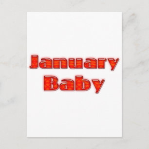 Carte Postale Janvier Baby
