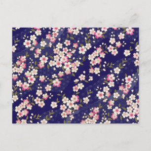 Carte Postale Japan, Sakura, Kimono, Origami, Chiyogami, Flower,