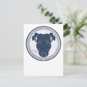 Carte Postale Japanese terrier paper-cutting /日本テリア・切り絵 トートバッグ (Debout devant)