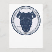 Carte Postale Japanese terrier paper-cutting /日本テリア・切り絵 トートバッグ (Devant)