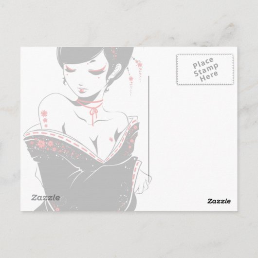 Carte Postale japanesque (Dos)