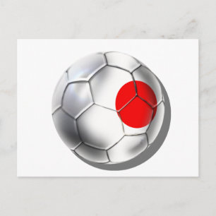 Carte Postale Japon Blue Samurai équipe de football fans de ball