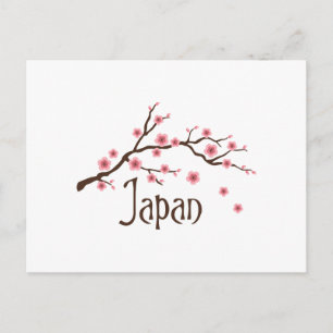 Carte Postale Japon : fleurs de cerisiers