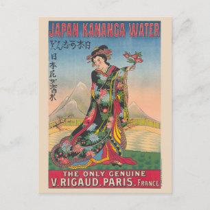 Carte Postale Japon Kananga Water Poster vintage 1906
