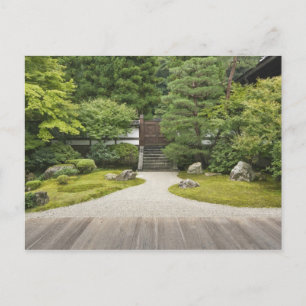 Carte Postale Japon, Kyoto, jardin du temple de Sennyuji