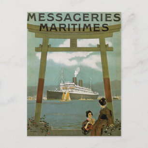 Carte Postale Japon Messegeries "Extrême-Orient" Maritimes