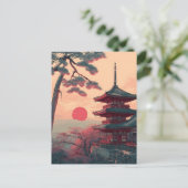 Carte Postale Japon Pagode vintage (Debout devant)