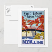 Carte Postale Japon par courrier (Devant / Derrière)