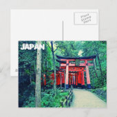 Carte postale - Japon - Portes Torii à Kyoto (Devant / Derrière)