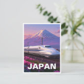 Carte Postale Japon Shinkansen Mt Fuji Voyage (Debout devant)