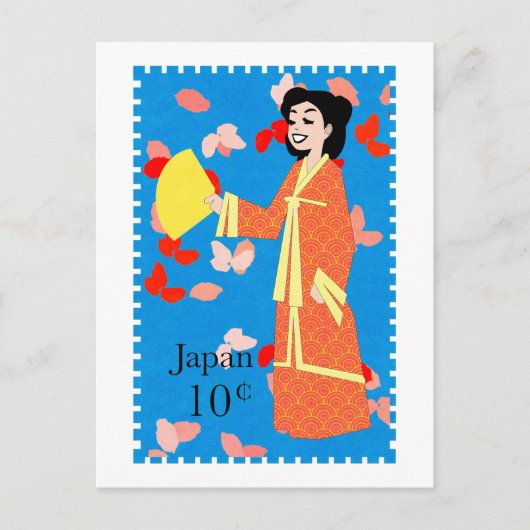 Carte postale Japon Stamp Art (Devant)