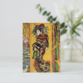 Carte Postale Japonais Courtesan Oiran par Vincent van Gogh (Debout devant)