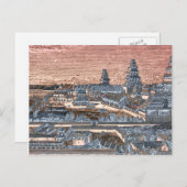 Carte Postale Japonais Edo Tokyo Castle Palace Complexe Engravin (Devant / Derrière)