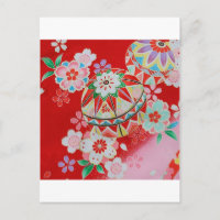 Japonais KIMONO Textile, motif floral