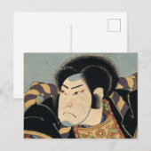 Carte Postale Japonais Samurai Vintage (Devant / Derrière)