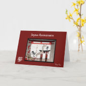 carte postale japonaise anniversaire kaart (Gele Bloem)