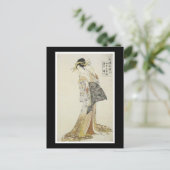 Carte postale japonaise antique d'art (Debout devant)