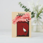 Carte postale japonaise Crane (Debout devant)