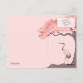 Carte postale japonaise Crane (Dos)
