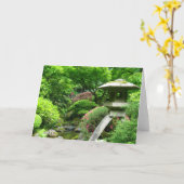 Carte postale japonaise de jardin (Fleur jaune)