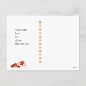 Carte postale japonaise dorée de bonne année (Dos)