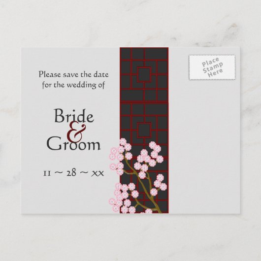 Carte postale Japonaise Paravent et Fleurs à Sauve (Dos)