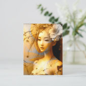 Carte Postale Japonaise pensive (Debout devant)