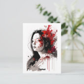 Carte postale japonaise - Portrait - World of Wome (Debout devant)