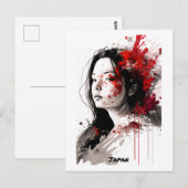 Carte postale japonaise - Portrait - World of Wome (Devant / Derrière)