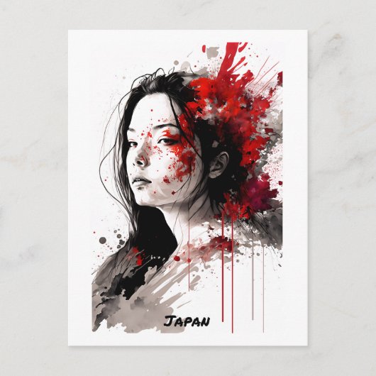 Carte postale japonaise - Portrait - World of Wome (Devant)
