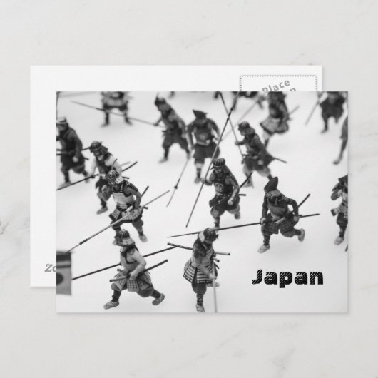 Carte postale Japonaise Samurai Figures (Devant / Derrière)