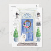 Carte postale japonaise Spitz Moving Faire-part (Devant / Derrière)