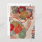 Carte postale japonaise Tissu 2012 Pocket Calendar (Devant / Derrière)