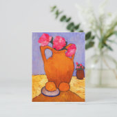 Carte Postale jar, peonies et oranges by Modersohn (Debout devant)