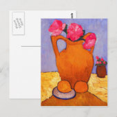 Carte Postale jar, peonies et oranges by Modersohn (Devant / Derrière)