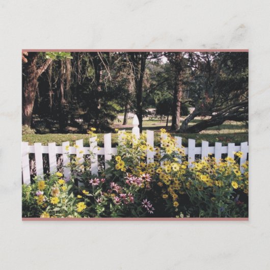 Carte Postale jardin (Devant)