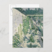 Carte Postale Jardin à Grez, 1884 (Devant / Derrière)