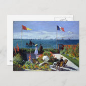 Carte Postale Jardin à Sainte-Adresse de Claude Monet (Devant / Derrière)