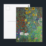 Carte Postale Jardin agricole avec tournesols | Gustav Klimt |<br><div class="desc">Farm Garden with Sunflowers est un tableau de Gustav Klimt de 1907.</div>