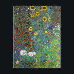 Carte Postale Jardin agricole avec tournesols | Gustav Klimt | P<br><div class="desc">Farm Garden with Sunflowers est un tableau de Gustav Klimt de 1907.</div>