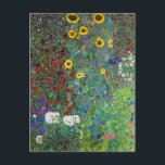 Carte Postale Jardin agricole avec tournesols | Gustav Klimt | P<br><div class="desc">Farm Garden with Sunflowers est un tableau de Gustav Klimt de 1907.</div>