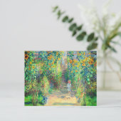 Carte Postale Jardin aux fleurs de Monet (Debout devant)