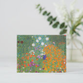Carte Postale Jardin aux fleurs (Gustav Klimt) (Debout devant)