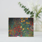 Carte Postale Jardin aux fleurs Gustav Klimt (Debout devant)