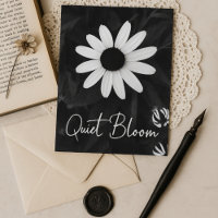 Jardin aux fleurs noires et blanches