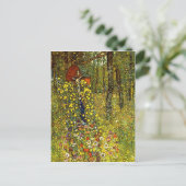 Carte Postale Jardin avec crucifix par Gustav Klimt (Debout devant)